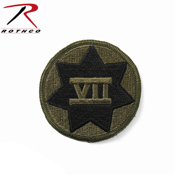 ★カートで割引対象品★【ネコポス便対応】ROTHCO ロスコ 72135 7TH CORPS/SUBDUED パッチ【T】