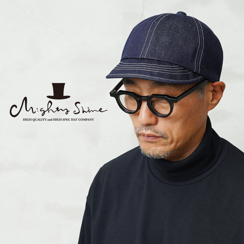 【即日出荷対応】Mighty Shine マイティーシャイン 7254003 デニム ブリッジ キャップ DENIM BRIDGE CAP TYPE2 by Mr.FATMAN 日本製【キャンペーン対象外】【T】