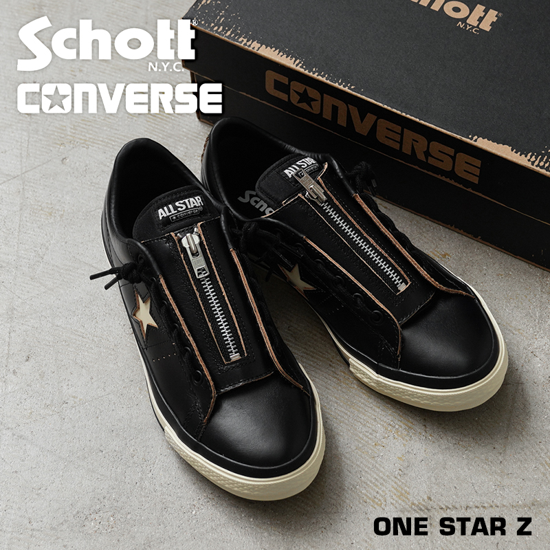 【即日出荷対応】Schott ショット 7826190001 Schott ショット × CONVERSE コンバース ONE STAR Z ワンスターZ スニーカー【キャンペーン対象外】【T】