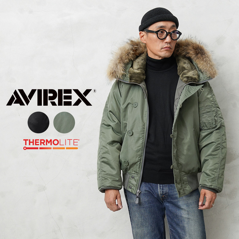 AVIREX アビレックス 7833952022 THERMOLITE N-2B フライトジャケット COMMERCIAL MODEL リアルファー【キャンペーン対象外】【T】