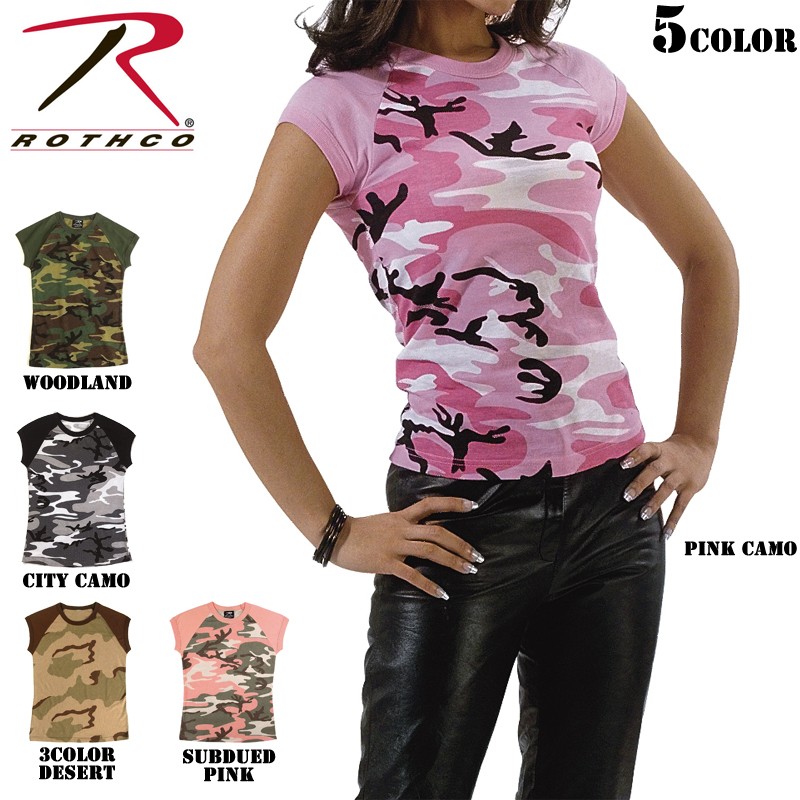 ★カートで割引対象品★【ネコポス便対応】ROTHCO ロスコ レディース迷彩半袖Tシャツ5色【T】