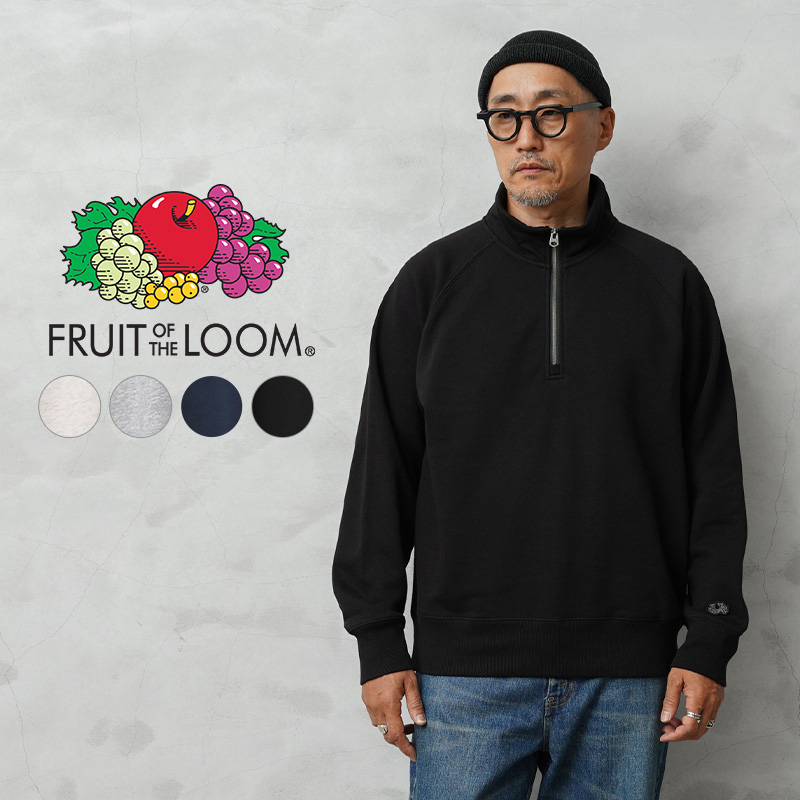FRUIT OF THE LOOM フルーツオブザルーム 86097000 ヘリテージ ハーフジップ スウェットシャツ【T】