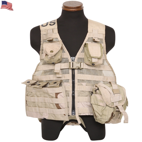 実物 米軍 MOLLE II ロードベアリングベスト ポーチセット 3カラーデザート 米軍放出品ミリタリーファッション 軍服【キャンペーン対象外】【T】