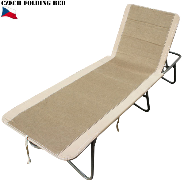 実物 チェコ軍 折り畳み式リクライニングベッド USED【代引き配送不可】 家具【キャンペーン対象外】【T】ミリタリー