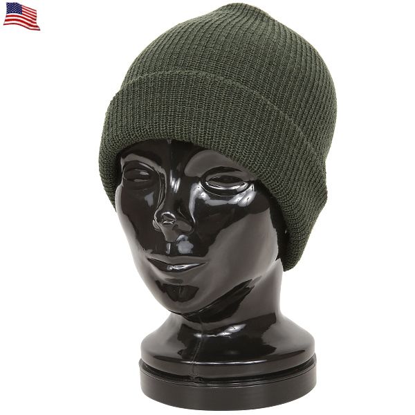 実物 新品 米海軍US NAVY ウオッチ キャップ OD 米軍放出品【キャンペーン対象外】【T】ミリタリー