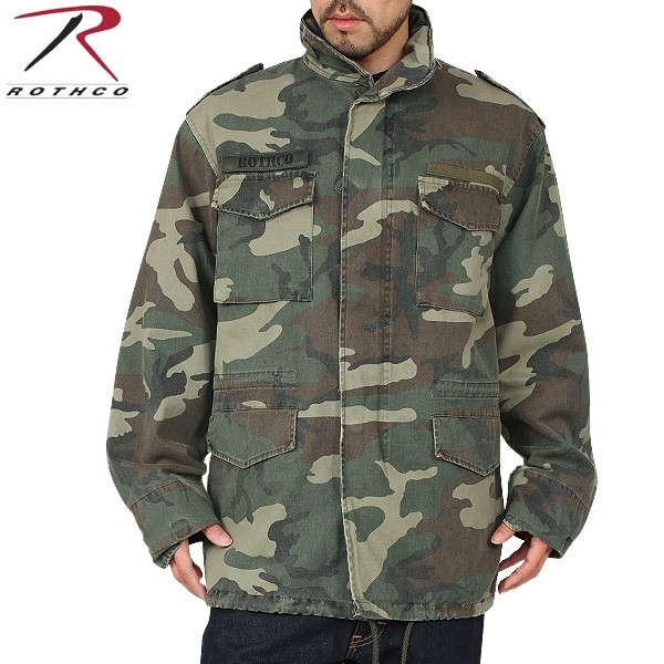 ★カートで割引対象品★ROTHCO ロスコ VINTAGE M-65ジャケット WOODLAND CAMO【8613】【T】