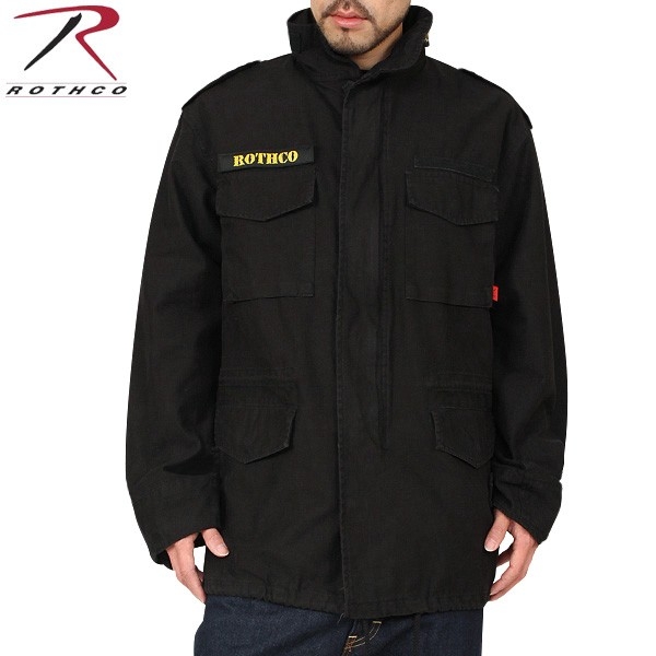 ★カートで割引対象品★ROTHCO ロスコ VINTAGE M-65ジャケット BLACK【8608】【T】