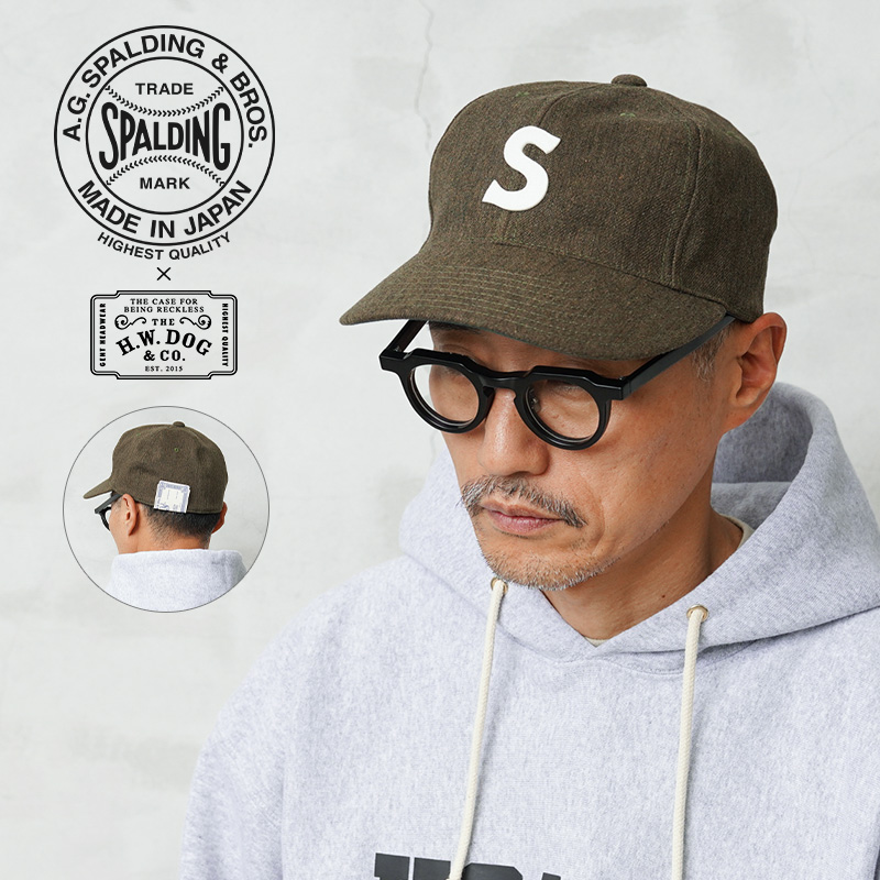 【即日出荷対応】A.G.SPALDING&BROS エージースポルディング&ブロス SPL-AGS-253016 THE H.W.DOG&CO. ベースボールキャップ OLIVE 日本製【キャンペーン対象外】【T】