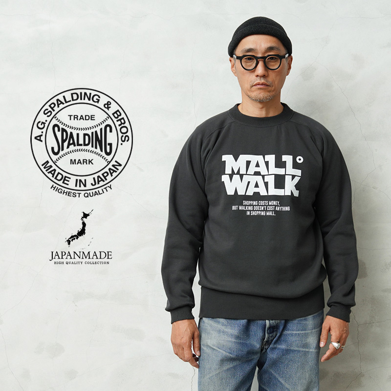 【即日出荷対応】A.G.SPALDING&BROS エージースポルディング&ブロス SPL-AGS-253012 HIROCK MALLWALK スウェット シャツ 日本製【キャンペーン対象外】【T】