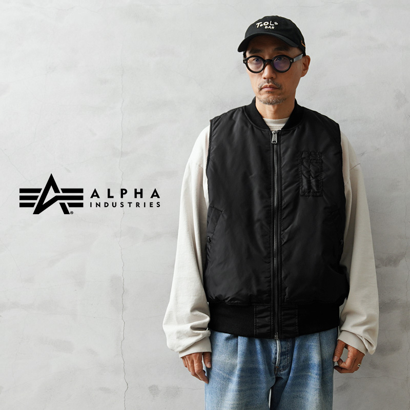 ☆ポイント10倍☆ALPHA INDUSTRIES アルファインダストリーズ MJM55508C1 MA-1 ベスト【7975957002】【キャンペーン対象外】【T】