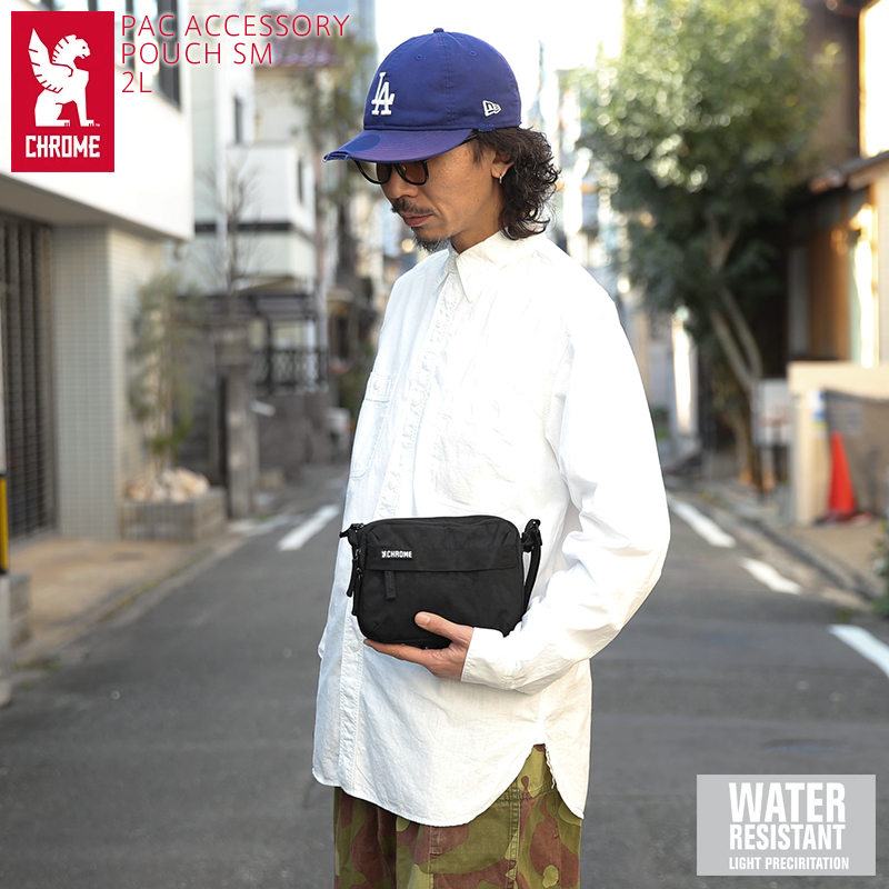 【即日出荷対応】CHROME クローム AJ-002 PAC ACCESSORY POUCH SM 2L パック アクセサリー ポーチ BLACK CRINKLE【T】【キャンペーン対象外】