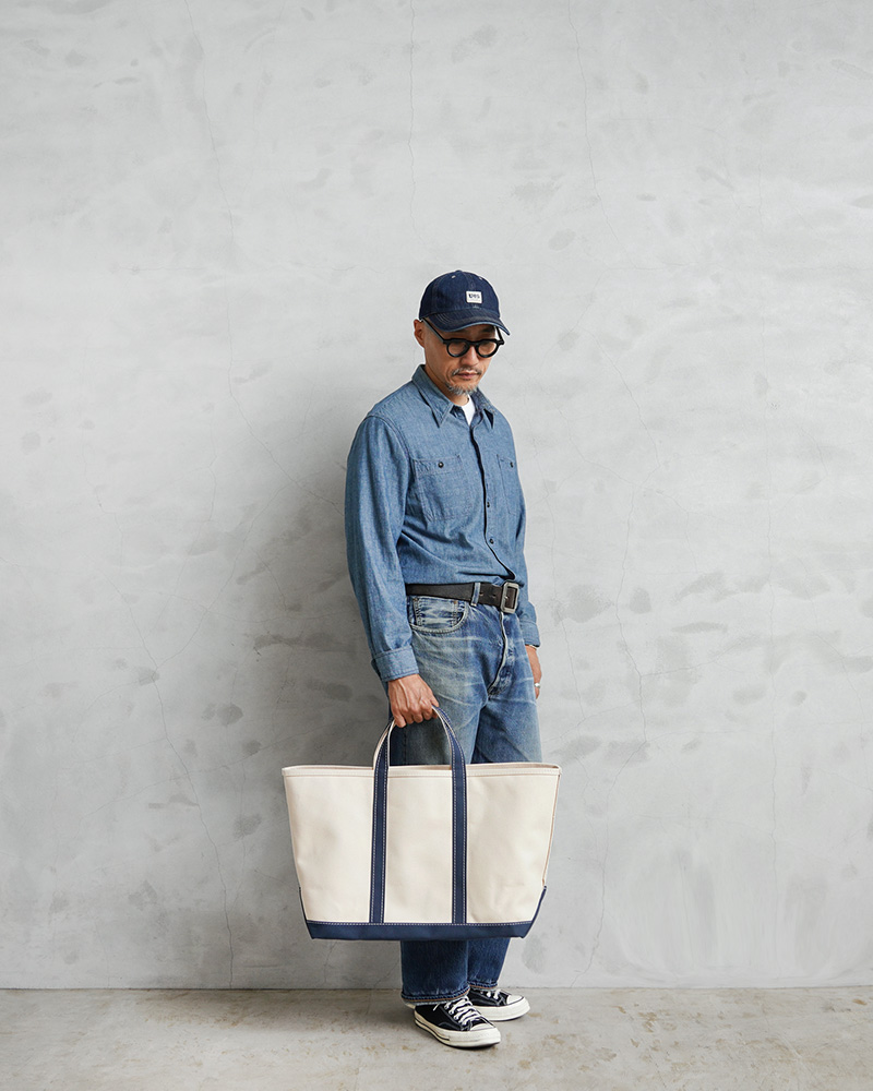BARK OUTSIDERS バークアウトサイダーズ BLUE LINES TOTE 80's