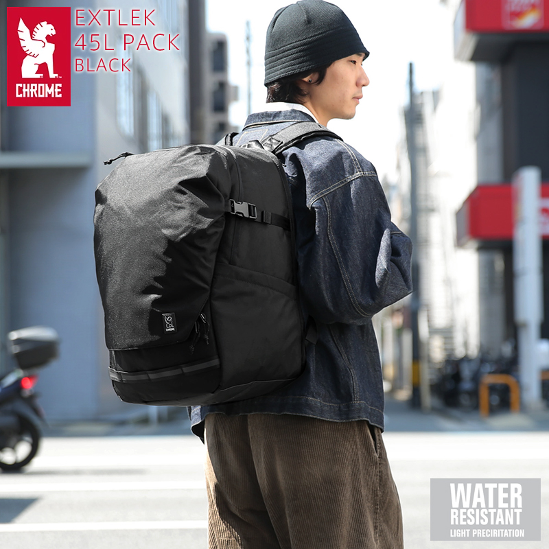 【即日出荷対応】CHROME クローム BJ-014 EXTLEK 45L PACK エクストレック 45L パック BLACK【T】【キャンペーン対象外】