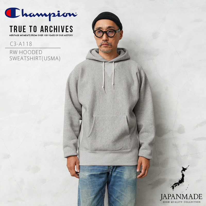 【即日出荷対応】Champion チャンピオン C3-A118 USMA リバースウィーブ フーデッド スウェットシャツ 日本製【キャンペーン対象外】【T】