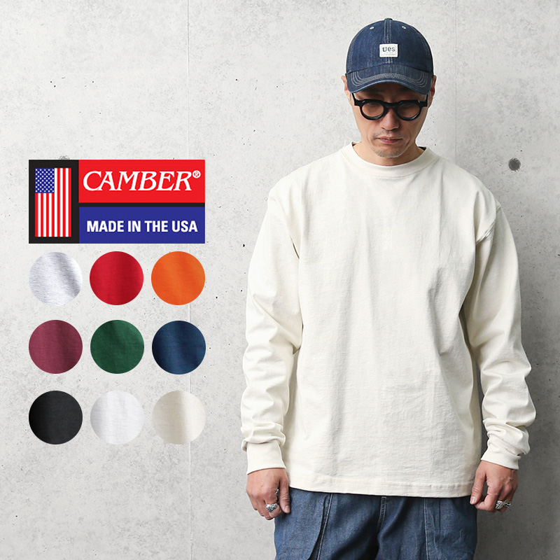 ★カートで割引対象品★【即日出荷対応】CAMBER キャンバー #305 8oz ヘビーウェイト 長袖Tシャツ【T】