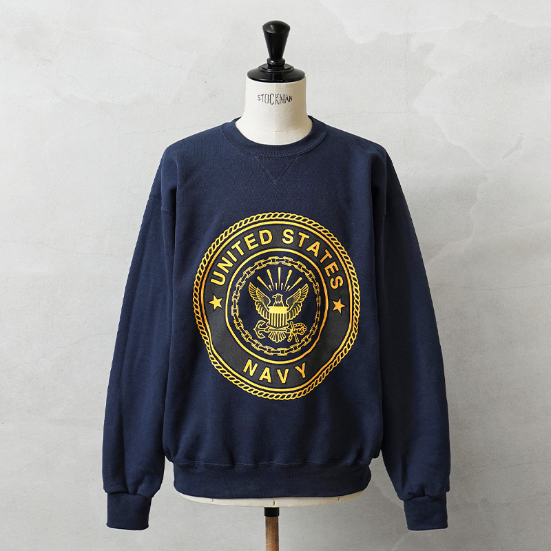 デッドストック 米軍 U.S.NAVY OFFICIAL LICENSE トレーニング用 スウェットシャツ MADE BY SOFFE【キャンペーン対象外】【I】