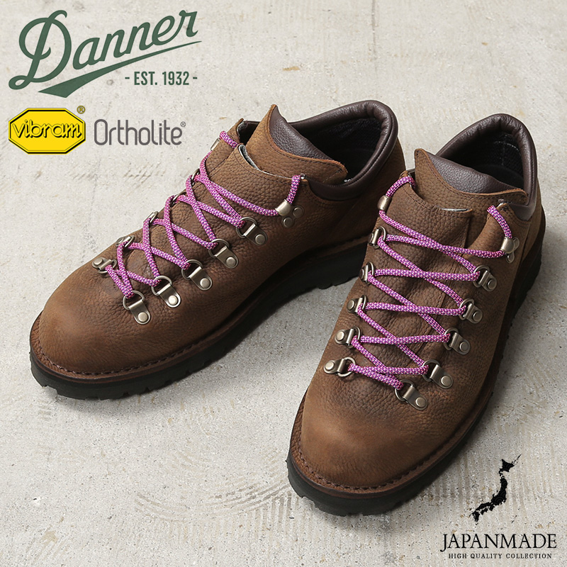 【即日出荷対応】Danner ダナー D214016 MT.RIDGE LOW WP KLT マウンテン リッジ ロウ ウォータープルーフ / アウトドアブーツ KOLIM BROWN日本製【キャンペーン対象外】【T】