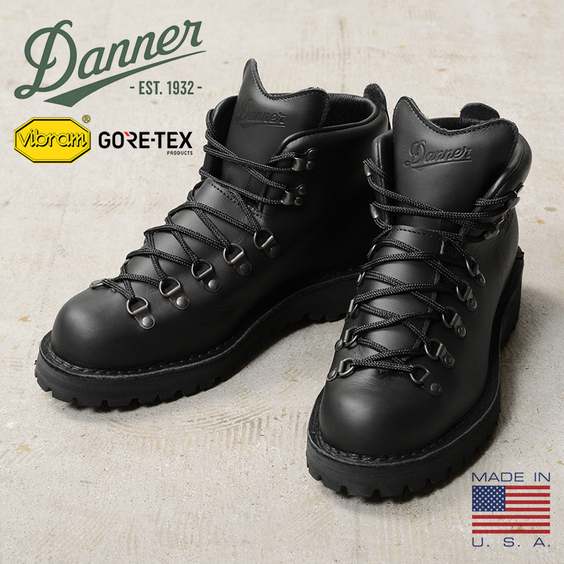 【即日出荷対応】Danner ダナー 31530 MOUNTAIN LIGHT マウンテンライト ブーツ / アウトドアブーツ BLACK MADE IN USA【キャンペーン対象外】【T】