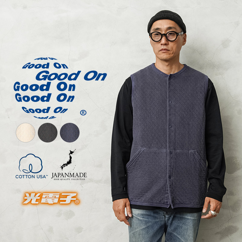 【即日出荷対応】Good On グッドオン GOBW2504 光電子 キルトベスト 日本製【キャンペーン対象外】【T】