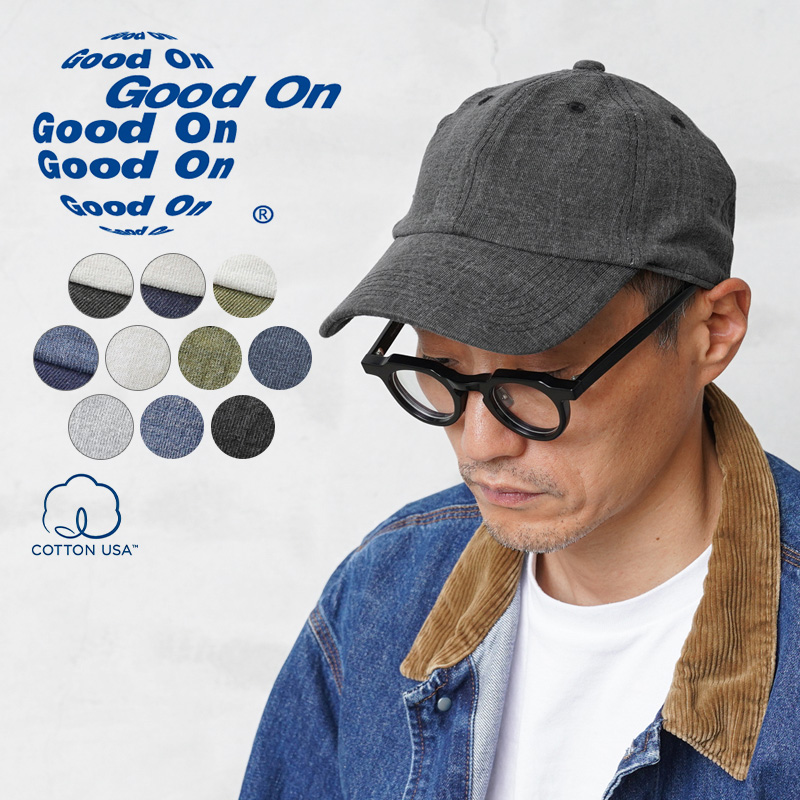 ★カートで割引対象品★【即日出荷対応】Good On グッドオン GOGD-1808 ソリッド ヘビージャージー ローキャップ【Sx】【T】