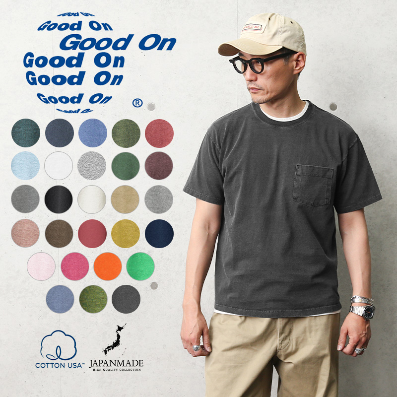 ★カートで割引対象品★【即日出荷対応】Good On グッドオン GOST-0903 S/S ポケット Tシャツ 日本製【Sx】【T】