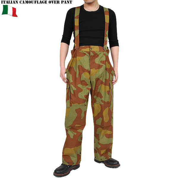実物 新品 イタリア軍1960年代カモオーバーパンツミリタリーファッション 軍パン 軍服【キャンペーン対象外】【T】