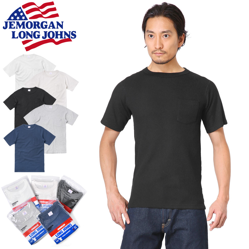 ★カートで割引対象品★【ネコポス便対応】JEMORGAN ジェーイーモーガン J5013-526 S/S サーマル クルーネック ポケット Tシャツ【T】