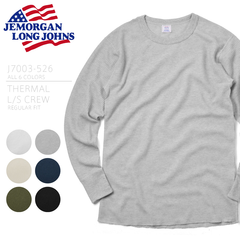 ★カートで割引対象品★JEMORGAN ジェーイーモーガン J7003-526 THERMAL L/S CREW REGULAR FIT【T】
