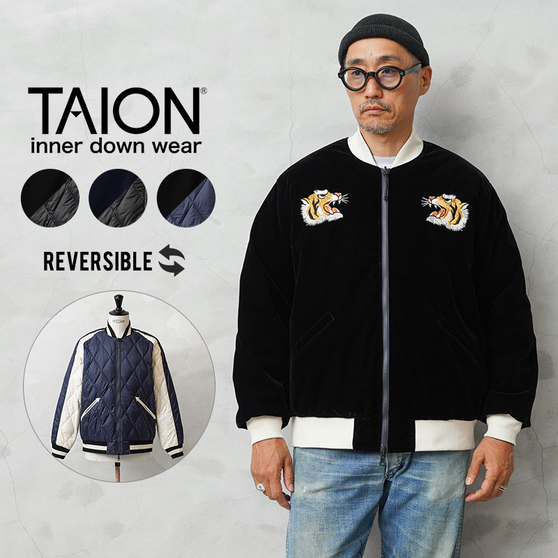 ★カートで割引対象品★【即日出荷対応】TAION タイオン TAION-JK04JS JAPAN SPECIAL リバーシブル スカジャン ダウンジャケット【F3】【Sx】【T】