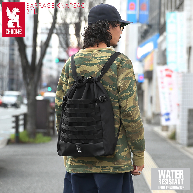 【即日出荷対応】CHROME クローム JP-279 BARRAGE KNAPSAC 21L バラージ ナップサック BLACK【T】【キャンペーン対象外】