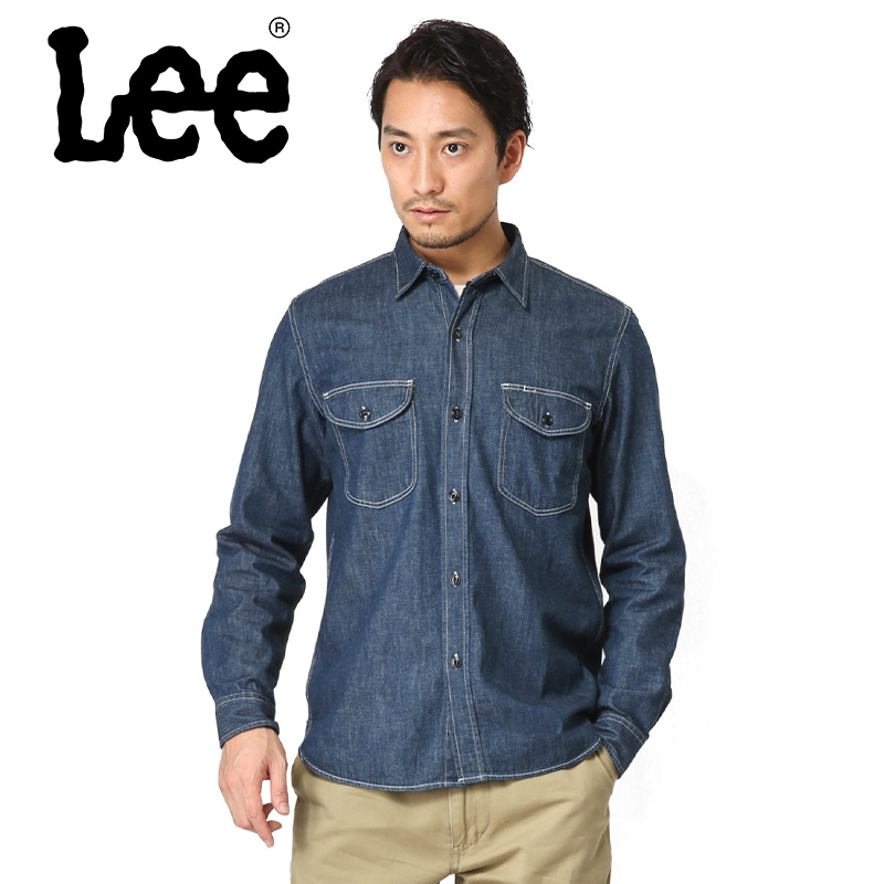 Lee リー LT0501-100 デニム ワークシャツ ワンウォッシュ 【キャンペーン対象外】【T】