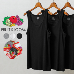 ★カートで割引対象品★【即日出荷対応】FRUIT OF THE LOOM フルーツオブザルーム 18428000 3Pパック リブタンクトップ【T】