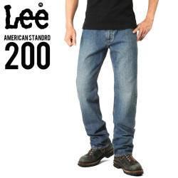 ★カートで割引対象品★Lee リー AMERICAN STANDARD 200フルカットデニムジーンズ 濃色ブルー(194)【T】