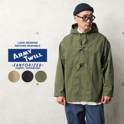 Army Twill アーミーツイル 21aw7006 プレーンパーカー ミリタリーファッション