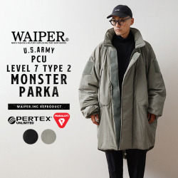 WAIPER.inc 米軍 PCU LEVEL7 TYPE2 PRIMALOFT モンスターパーカー PERTEX UNLIMITED【WP1009】【キャンペーン対象外】【T】