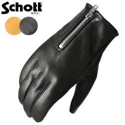 Schott ショット 3109075 ZIP LEATHER GLOVE（ジップ レザー グローブ）日本製【キャンペーン対象外】【T】