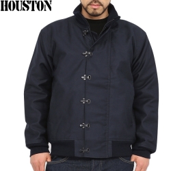 ★カートで割引対象品★HOUSTON ヒューストン U.S.NAVY N-10デッキジャケット NAVY【5N-10FMOD】 ミリタリージャケット N10【T】