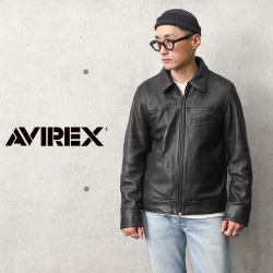 Avirex アビレックス シープスキン トラッカー レザージャケット ミリタリーファッション