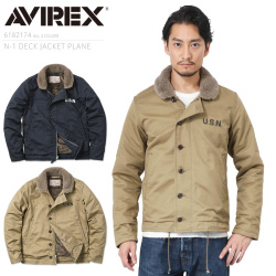 ★ポイント10倍★AVIREX アビレックス 6182174 N-1 デッキジャケット PLAIN【7839952001】【キャンペーン対象外】【T】