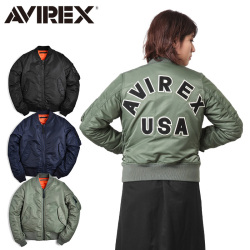 Avirex アビレックス レディース Commercial Logo Ma 1フライトジャケット アヴィレックス