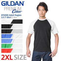 【メーカー取次】 GILDAN ギルダン 76500 5.3oz アダルト ラグラン 半袖Tシャツ Japan Fit【キャンペーン対象外】【T】