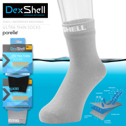 Dexshell デックスシェル Ds663 ウォータープルーフ ブリーザブル Ultra Thin クルーソックス