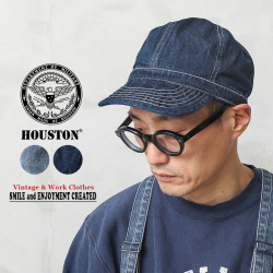 ★カートで割引対象品★HOUSTON ヒューストン 6680 ARMY CAP デニム アーミーキャップ【T】