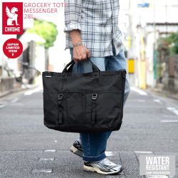 【即日出荷対応】CHROME クローム JP-239 GROCERY TOTE MSNGR 28L グローサリー トート メッセンジャーバッグ BLACK CRINKLE【キャンペーン対象外】【T】