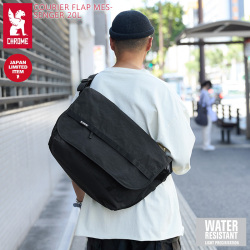 【即日出荷対応】CHROME クローム JP-241 COURIER FLAP MSNGR 20L クーリエ フラップ メッセンジャーバッグ BLACK CRINKLE【キャンペーン対象外】【T】