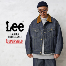 ★カートで割引対象品★【即日出荷対応】Lee リー LM4684 SUPERSIZED RIDER JACKET スーパーサイズド ストームライダー ボア デニムジャケット【T】