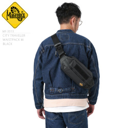 Magforce マグフォース Mf 3313 City Travel Waistpack Medium ウエストバッグ Black