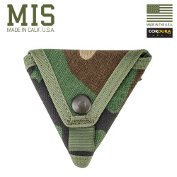 ★カートで割引対象品★【ネコポス便対応】MIS エムアイエス MIS-1015 CORDURA NYLON コインケース MADE IN USA - WOODLAND CAMO【Sx】【T】