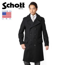 Schott ショット 714us ロングメルトンピーコート 7331