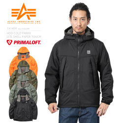Alpha アルファ Ta1409 フーデッド コールドパーカ Paper Touch Primaloft プリマロフト Alpha アルファ Ta1409 フーデッド コールドパーカ Paper Touch Primaloft プリマロフト